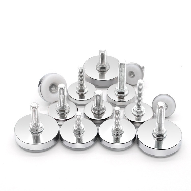 Furniture Hardware Feet - 4/8個入り M6 M8 M10 ネジ式調整可能家具脚 金属面ナイロンベース