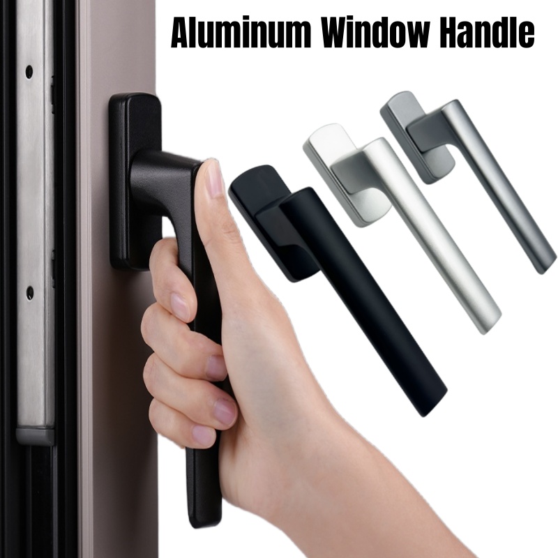 Furniture Hardware Fitting - 左＆右アルミ合金製外部フラットハンドル、断熱ドア・窓用、建築金物、開き窓用アクセサリー
