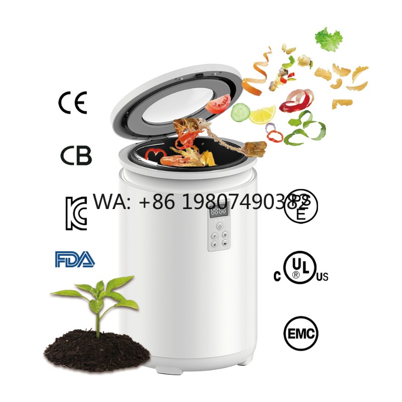 Furniture Hardware Lowes - 4.5L 42dB低騒音電動コンポスター ステンレス製 室内/屋外兼用 キッチン生ゴミ堆肥化容器 環境に優しい堆肥化マシン