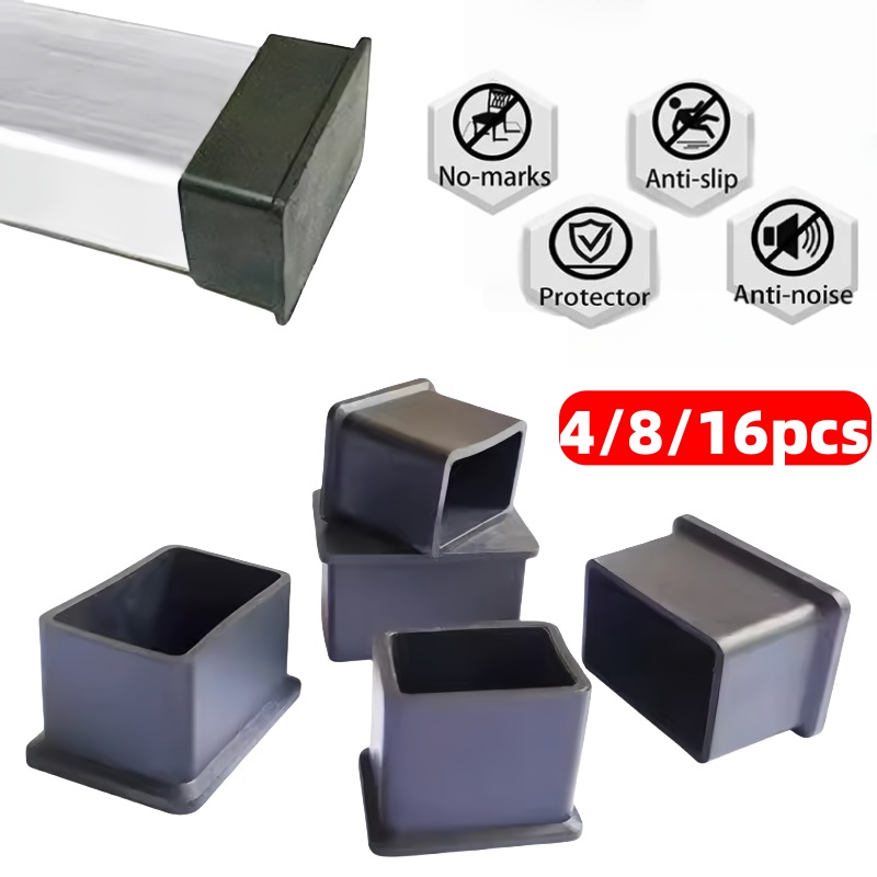 Furniture Hardware Feet - 4/8/16個入り PVC製 椅子脚キャップ 家具脚カバー ソックス テーブルパイププラグ