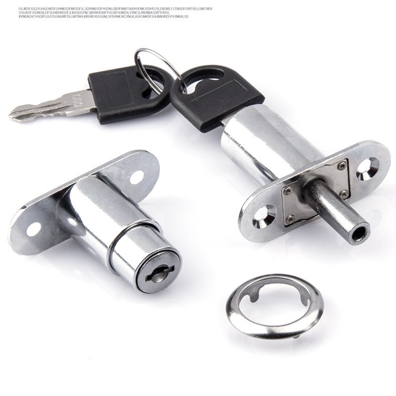 Furniture Hardware Supplies - 便利なカムシリンダーロック 22/32 ミリメートル舌ドアボルトラッチワードローブ食器棚スライドドアロックバックルキー付き家具ハードウェア