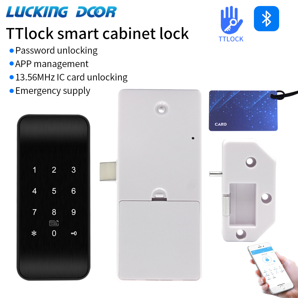 Furniture Hardware Supplies - 指紋付き引き出しロック,rfid家具ロック,bleキャビネットロッカー,USB充電アプリケーション,スパ,スイミングプール,ジム,ttlock,13.56mhz