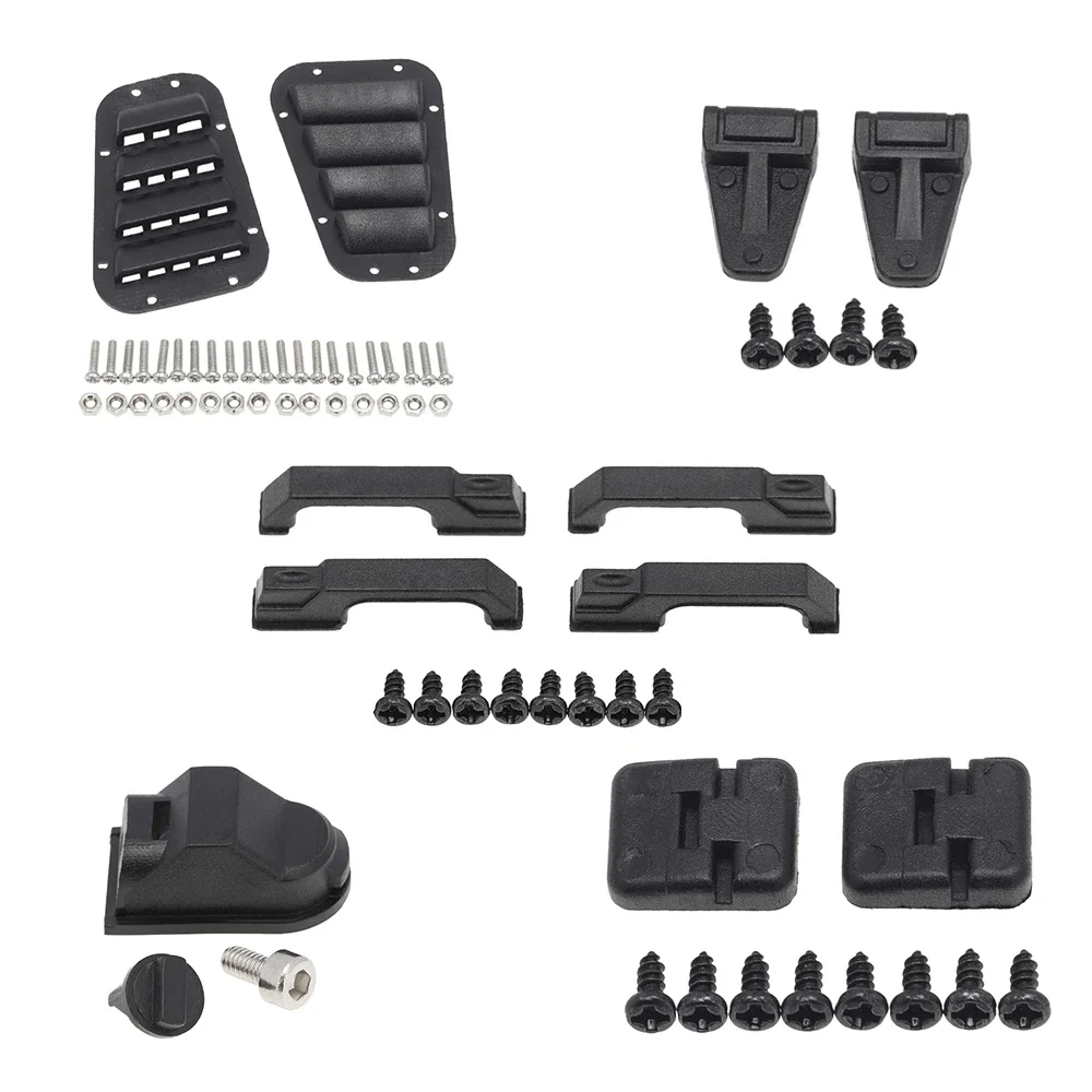 Furniture Hardware Fitting - ドアヒンジフードグリルドアハンドルエンジンカバーヒンジ燃料タンクキャップ r TRX-4 TRX4 ディフェンダー D90