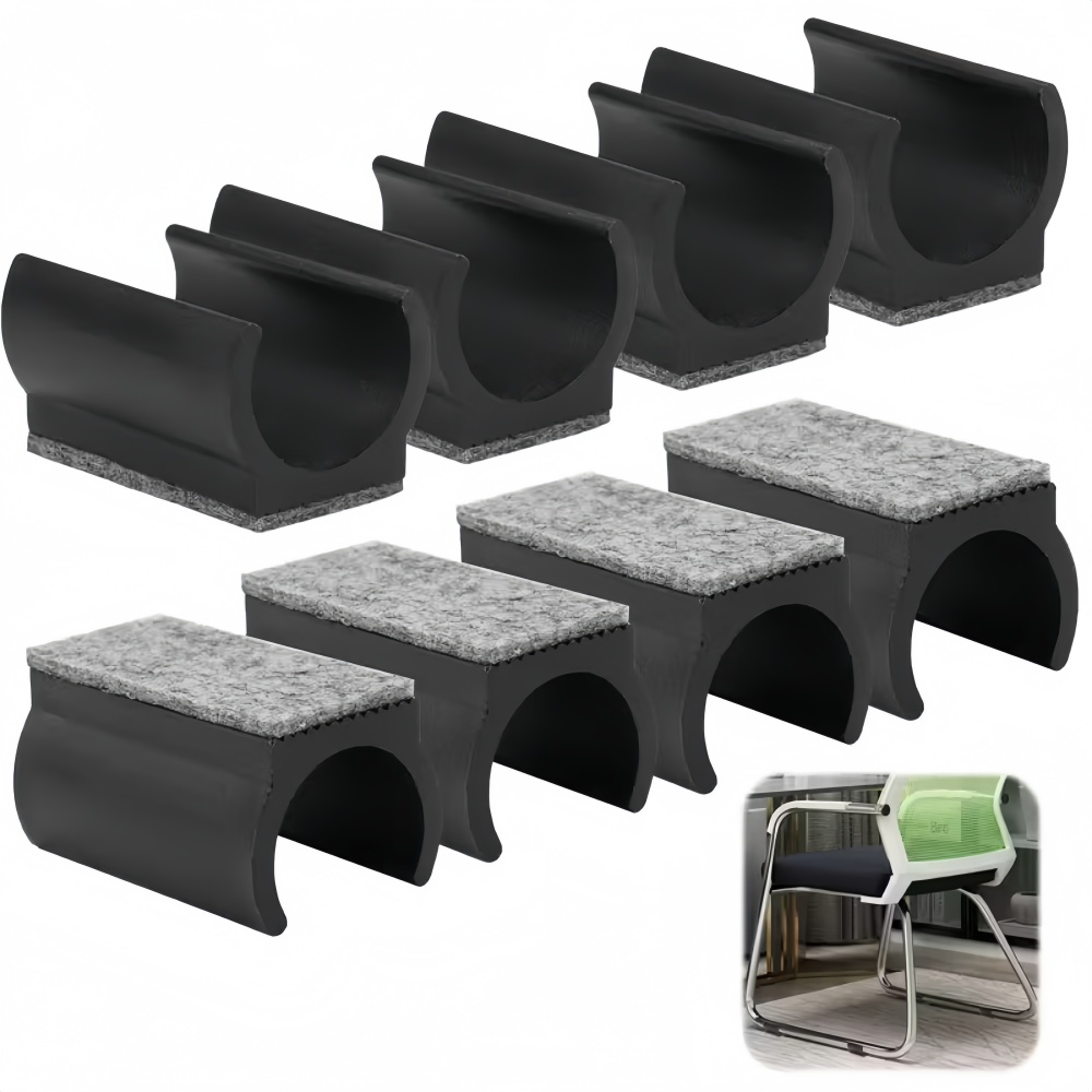 Furniture Hardware Feet - 8 個フェルトゴム家具足パッドテーブル脚カバー椅子パッド滑り止め U 字型パイプクランプ床保護カバーパイプ ﻿