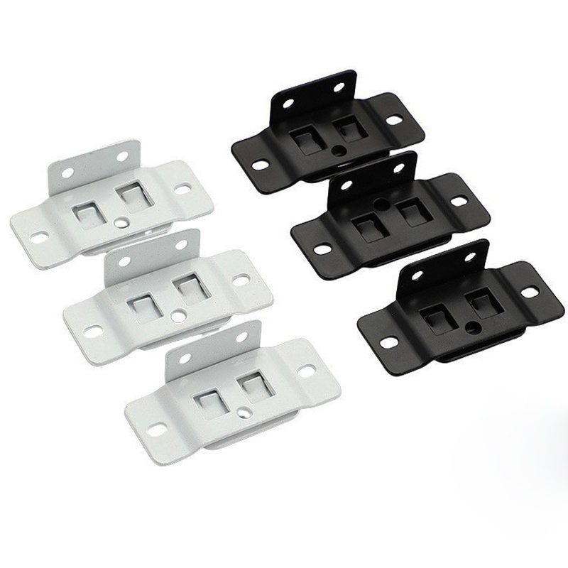 Furniture Hardware Connectors - 4 個の金属固定バックル 2 つの機能を備えたインサート家具ラミネート L 型