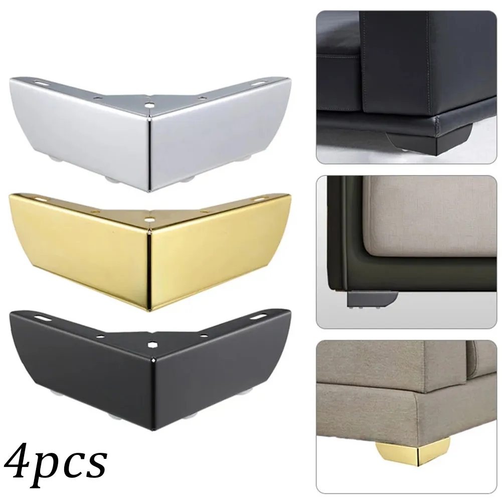 Furniture Hardware Feet - 金属製家具脚,3層,頑丈な三角形の脚,ハードウェアの脚,DIY,4個