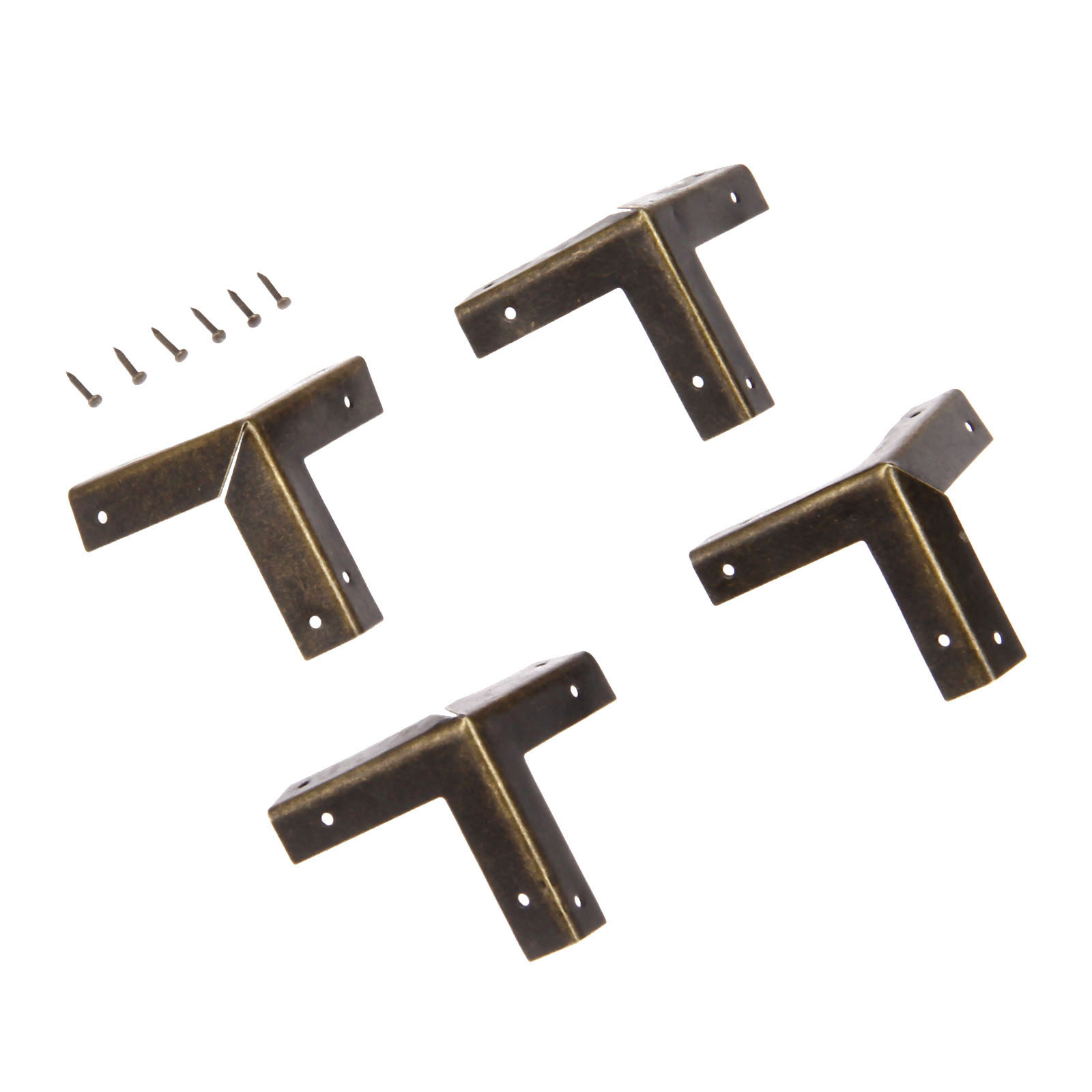 Dreld 4個アンティークブロンズコーナープロテクター木箱 - Furniture Hardware Wood のレビューと価格