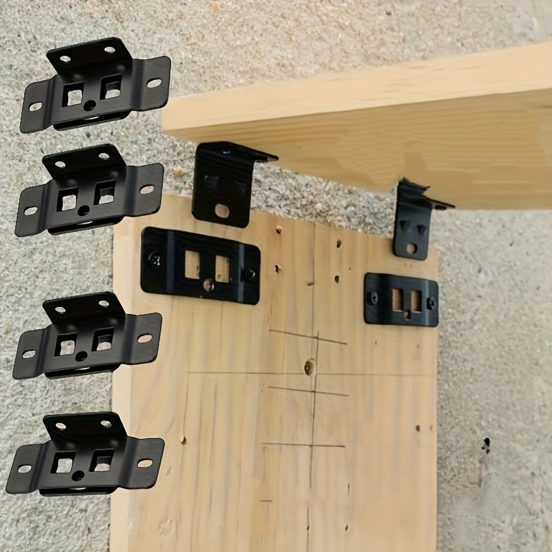 4セット小型頑丈耐久性のあるツーインワン家具棚L字型90度コ - Furniture Hardware Connectors のレビューと価格