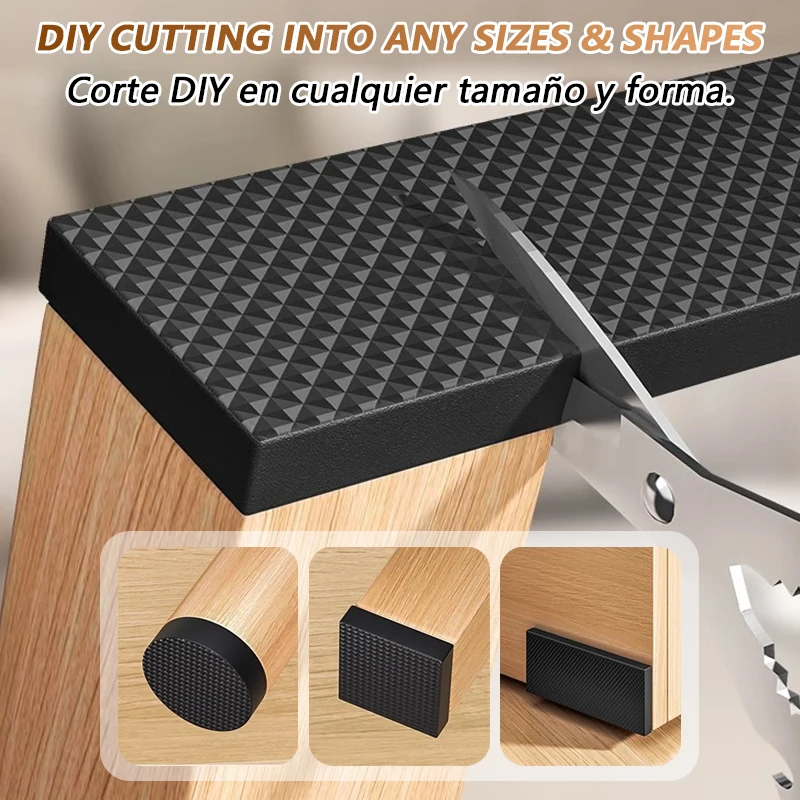 ノンスリップ家具パッド自己粘着ゴム家具脚プロテクターチェアテ - Furniture Hardware Feet のレビューと価格