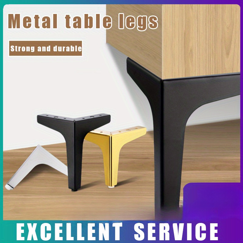 4 個モダンな家具の脚メタルゴールド黒鉄ソファの足テーブルベ - Furniture Hardware For Legs のレビューと価格
