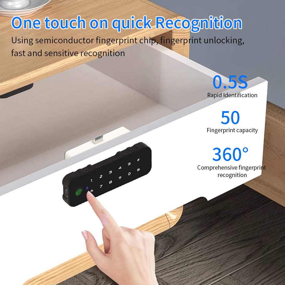 Tuya Bluetooth スマート木製キャビネット指紋ロ - Furniture Hardware Wood のレビューと価格