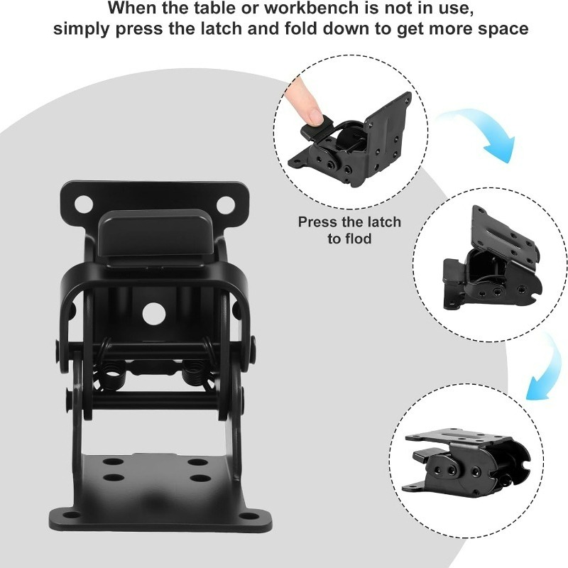 セルフロック折りたたみヒンジ 90 度サポートブラケットコー - Furniture Hardware For Legs のレビューと価格