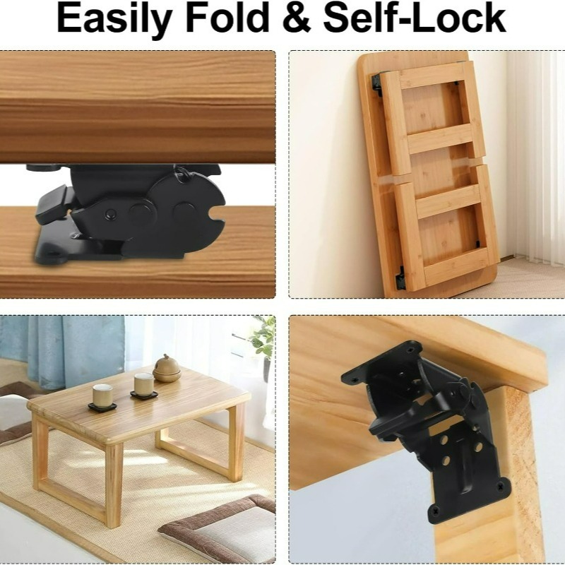 セルフロック折りたたみヒンジ 90 度サポートブラケットコー - Furniture Hardware For Legs のレビューと価格