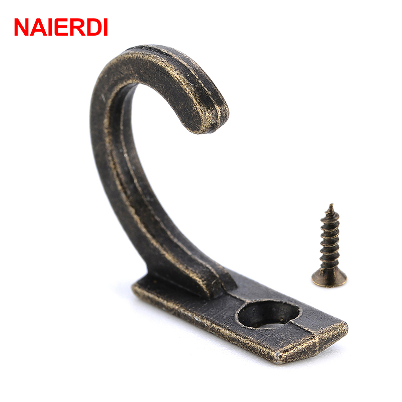 Naierdi-小さなアンティークウォールフック,10個,湾 - Furniture Hardware Wood のレビューと価格