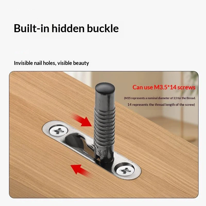 5 セット弾性目に見えないコネクタパネル家具コネクタキャビネ - Furniture Hardware Connectors のレビューと価格