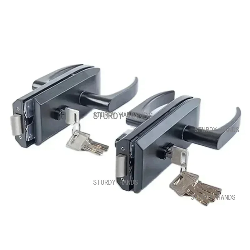 オフィスガラスドアロック浴室ステンレス鋼ハンドルドアロック寝 - Furniture Hardware Fitting のレビューと価格