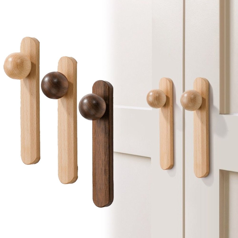 新しい北欧スタイルのキャビネットハンドルクルミ材環境に優しい - Cabinet Knob Round のレビューと価格