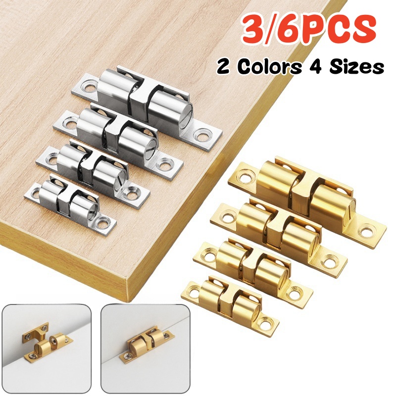 3/6 個キャビネットクローゼットドアボールキャッチ、真鍮ダ - Furniture Hardware Supplies のレビューと価格