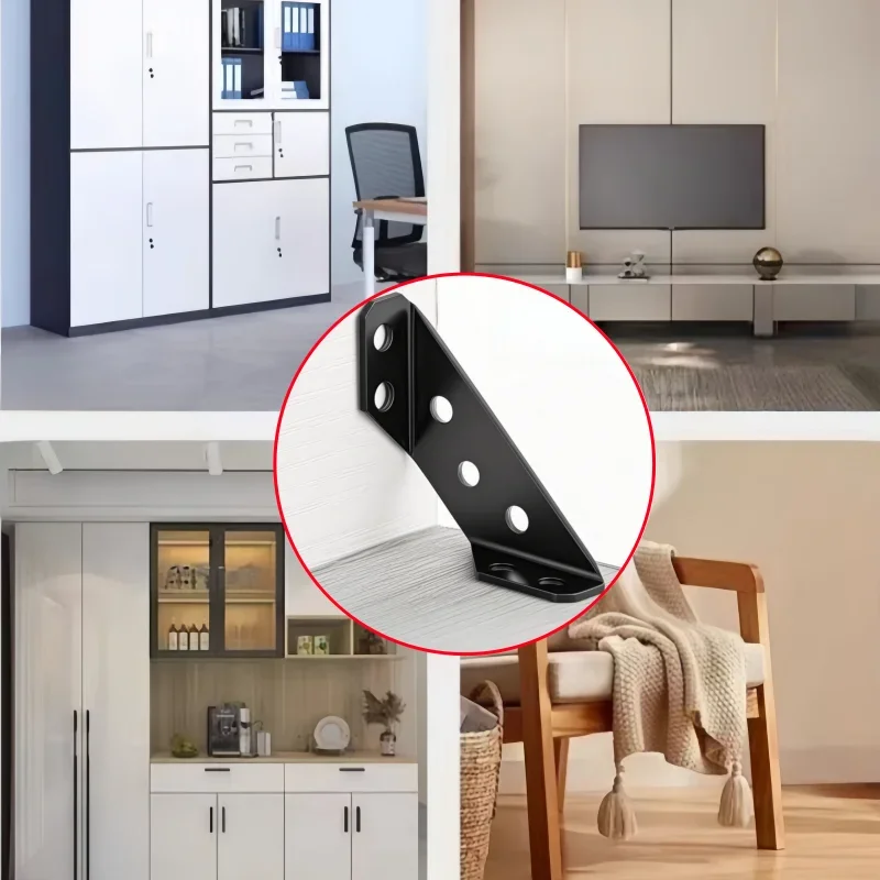 黒の多機能コーナーブラケットファスナー家具コーナーコネクタ、 - Furniture Hardware Connectors のレビューと価格