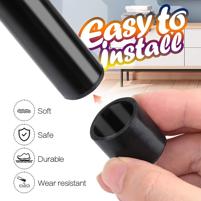 24 個ラウンド家具フットキャップ椅子テーブルソファ滑り止め - Furniture Hardware Feet のレビューと価格