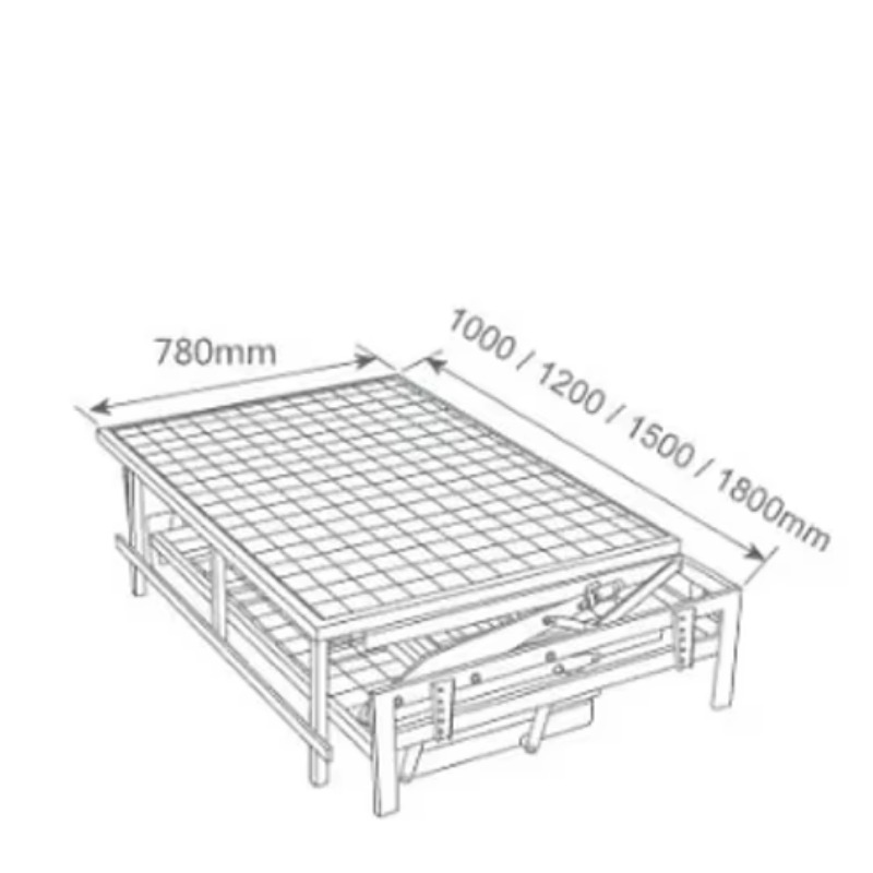 多機能三つ折り反転式ソファベッドフレーム、隠し折りたたみベッ - Furniture Hardware For Bed のレビューと価格