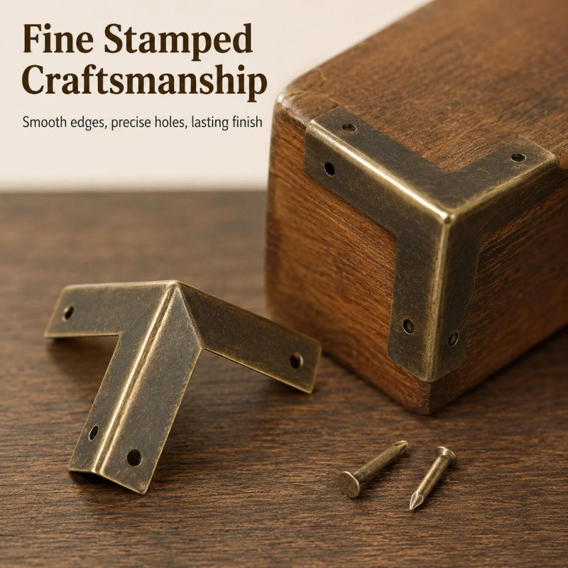 4/16セットアンティークブロンズコーナープロテクター鉄製木 - Furniture Hardware Wood のレビューと価格