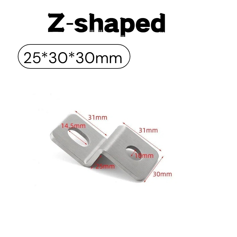 厚さ3mmのステンレス鋼Z型アングルブラケットオフセットコー - Furniture Hardware Connectors のレビューと価格