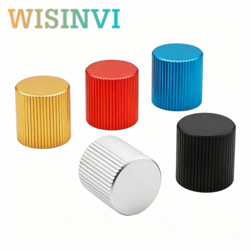 2個 15×15mm アルミニウム合金ノブキャップ 6mm  - Cabinet Knob Round のレビューと価格