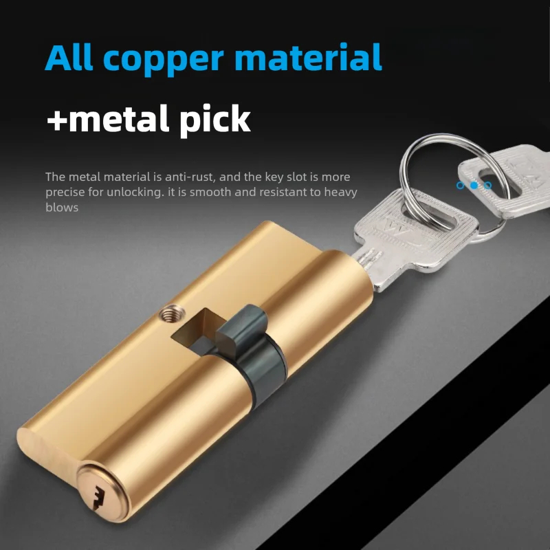 家庭用玄関ドア盗難防止ロックシリンダー真鍮バイアス加工65〜 - Furniture Hardware Fitting のレビューと価格