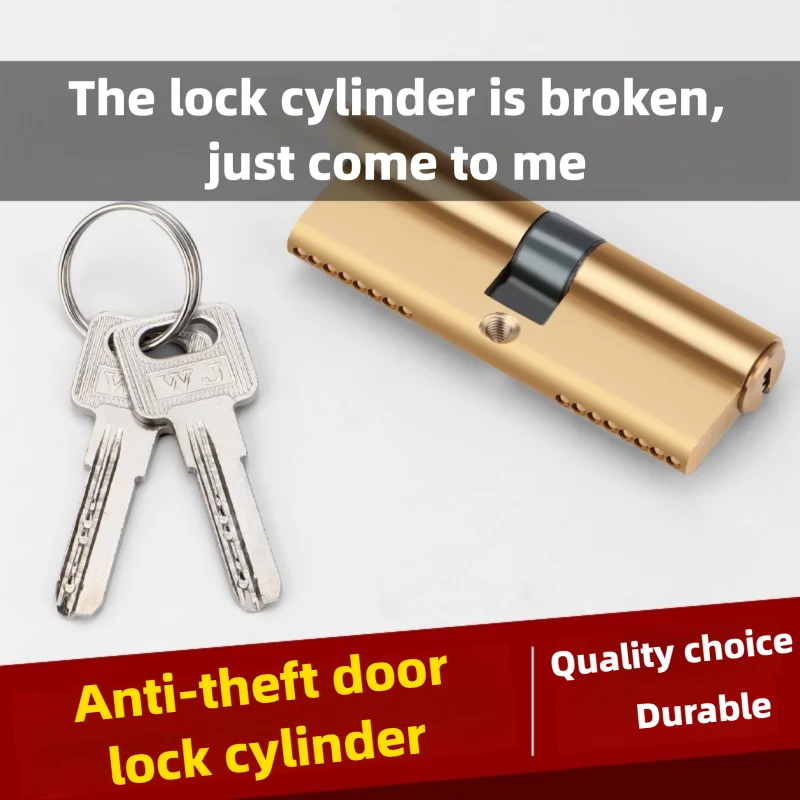 家庭用玄関ドア盗難防止ロックシリンダー真鍮バイアス加工65〜 - Furniture Hardware Fitting のレビューと価格