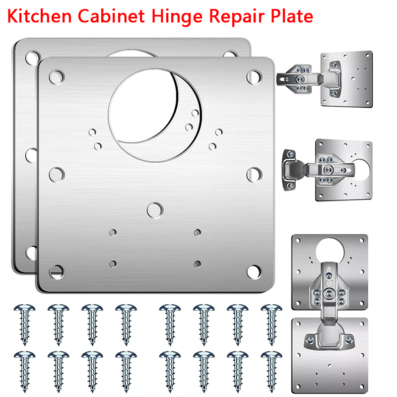 2/10 個セットヒンジ修理プレートキッチンキャビネットドア - Furniture Hardware Fixing Screws のレビューと価格