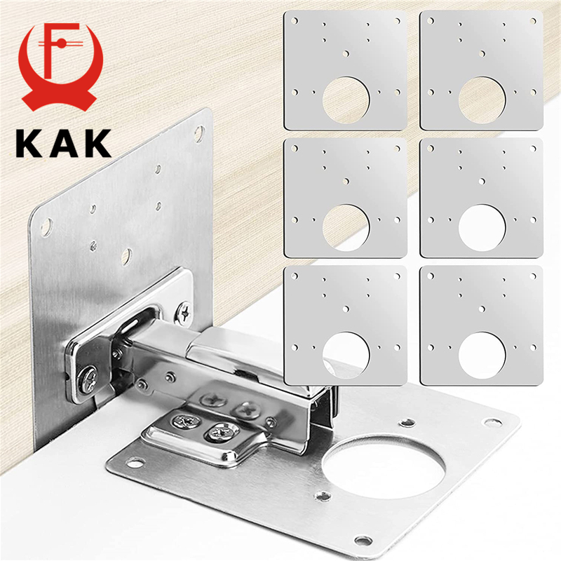 KAK 8 個ヒンジ修理プレートつや消しステンレス鋼キャビネ - Furniture Hardware Fixing Screws のレビューと価格