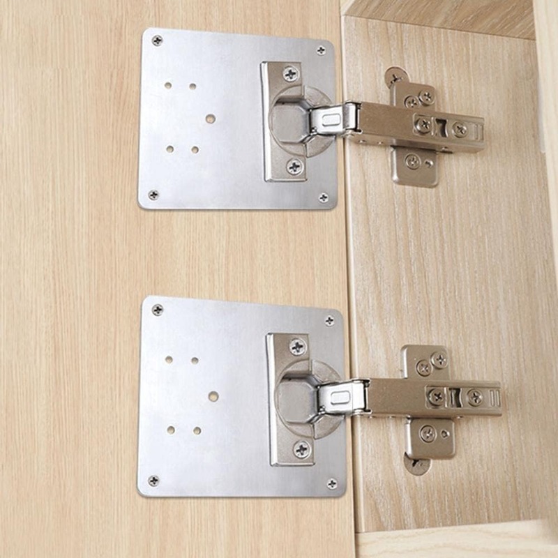 正方形キャビネットヒンジ修理プレートキット家具引き出しドアヒ - Furniture Hardware Fixing Screws のレビューと価格