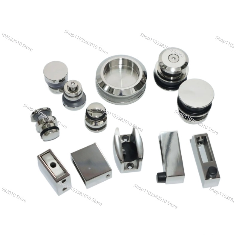 ステンレス製シャワーガラス引き戸金具キット、プーリーローラー - Furniture Hardware Fitting のレビューと価格