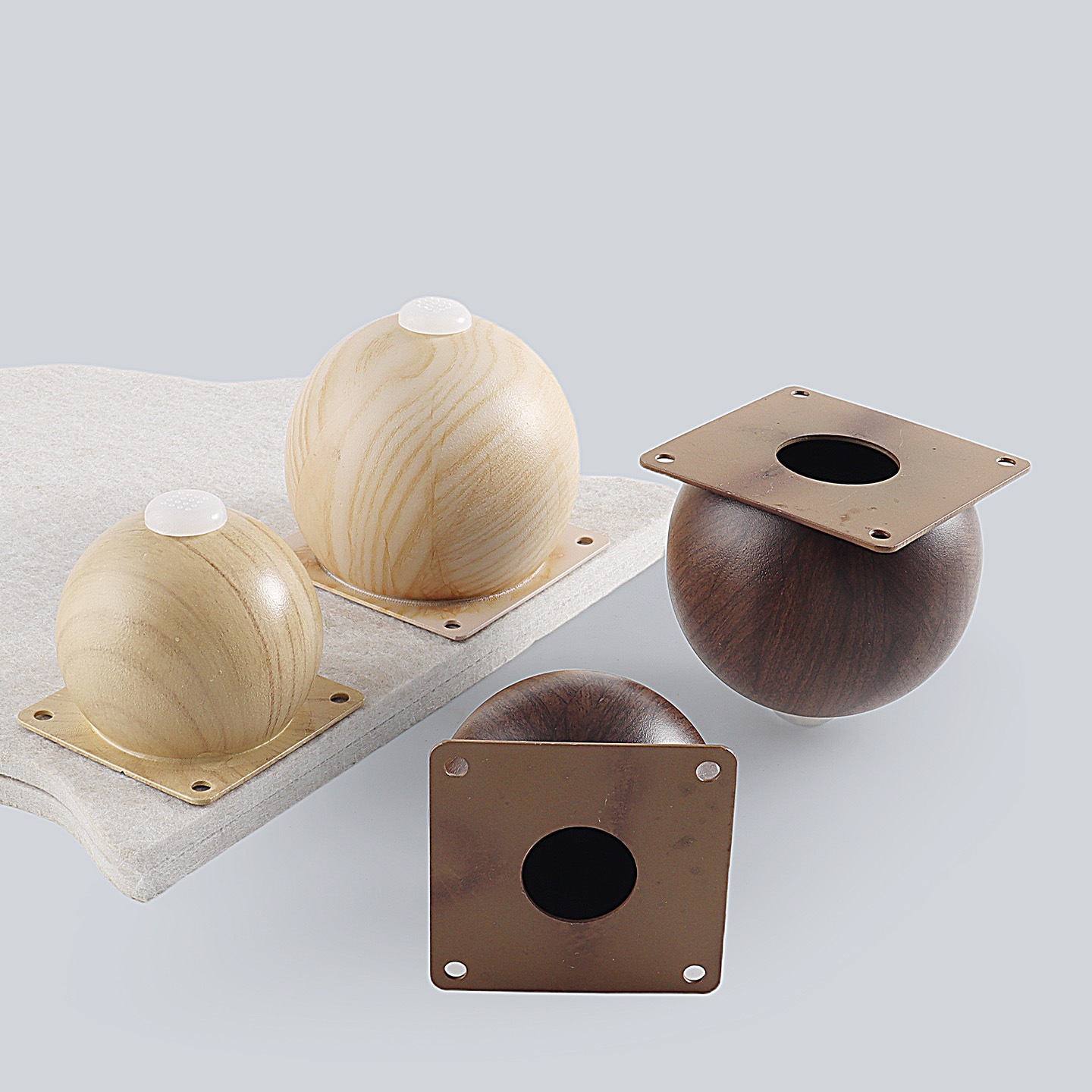 4 個の鋼球型家具脚ソファベッドキャビネットコーヒーバーテー - Furniture Hardware Feet のレビューと価格