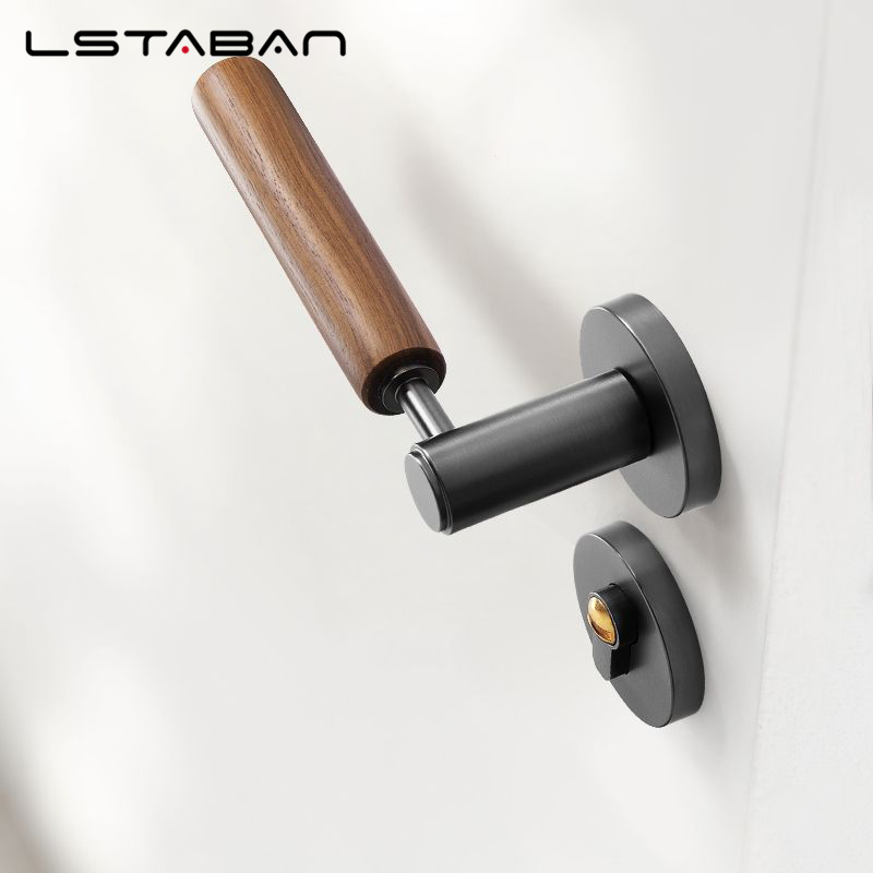 スプリットミュート盗難防止ドアロック北欧手作りクルミ材ハンド - Furniture Hardware Wood のレビューと価格