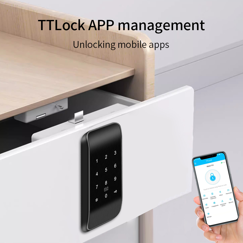 指紋付き引き出しロック,rfid家具ロック,bleキャビネッ - Furniture Hardware Supplies のレビューと価格