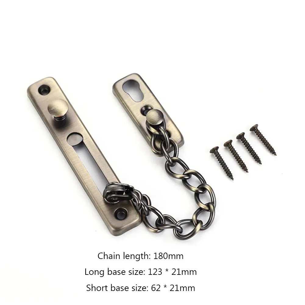 盗難防止ドアロックボルト安全チェーン、ホームラッチバックルガ - Furniture Hardware Fitting のレビューと価格