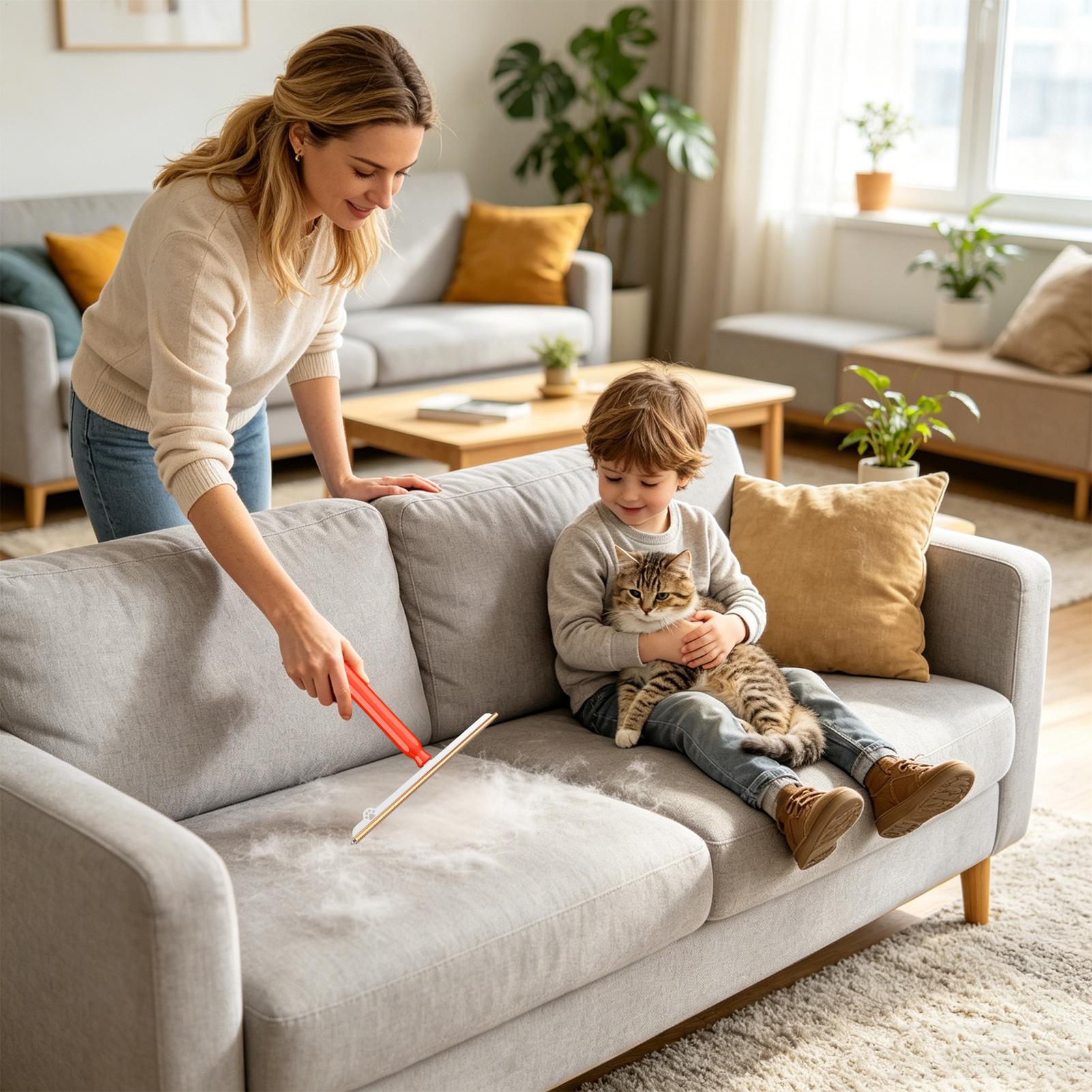 ペットの毛取り用カーペットレーキ 1個、持ち手付き、再利用可 - Furniture Hardware Supplies のレビューと価格