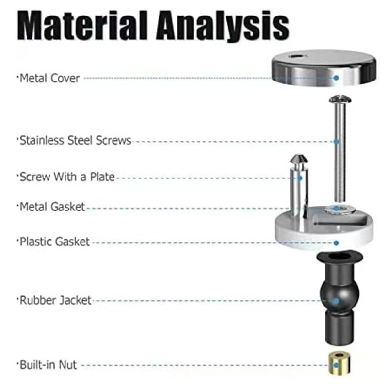 2 個の便座ヒンジトップフィックスヒンジパック取り付け交換用 - Furniture Hardware Fixing Screws のレビューと価格