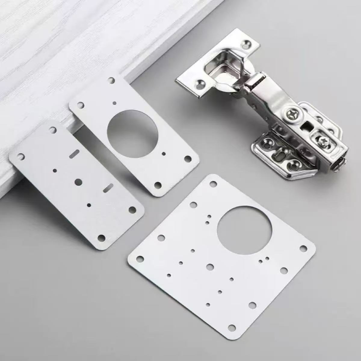 ヒンジ修理プレートキッチンキャビネットドアヒンジ取り付けプレ - Furniture Hardware Fixing Screws のレビューと価格