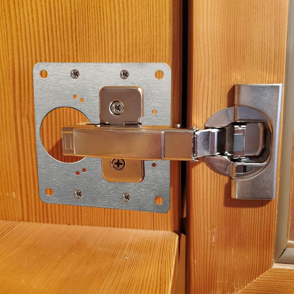 キャビネットドアヒンジ修理プレートステンレス鋼家具ヒンジ固定 - Furniture Hardware Fixing Screws のレビューと価格