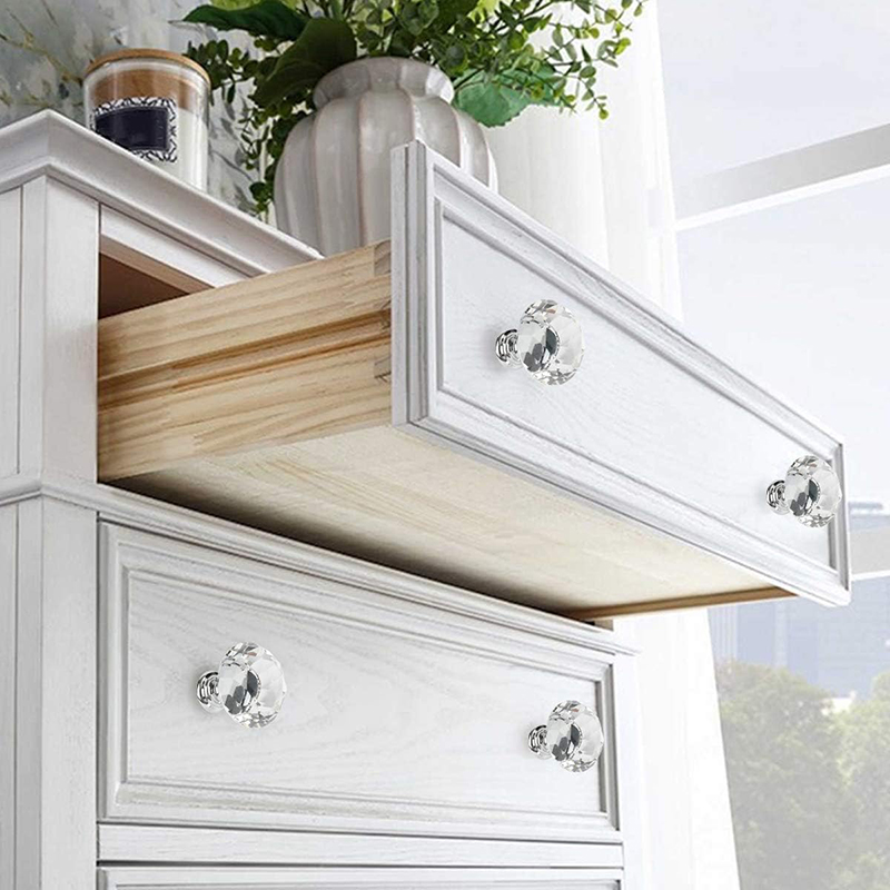 6 個のキャビネットノブネジ付き 30 ミリメートルラウンド - Furniture Hardware Wood のレビューと価格