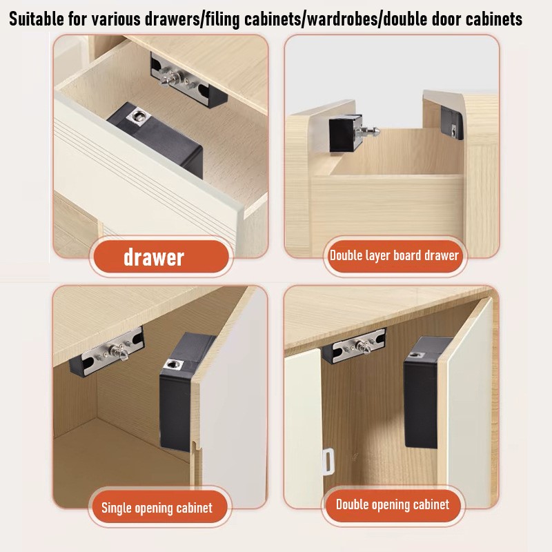 Tuya スマートキャビネットドアロックキーレス不可視電子ロ - Furniture Hardware Wood のレビューと価格