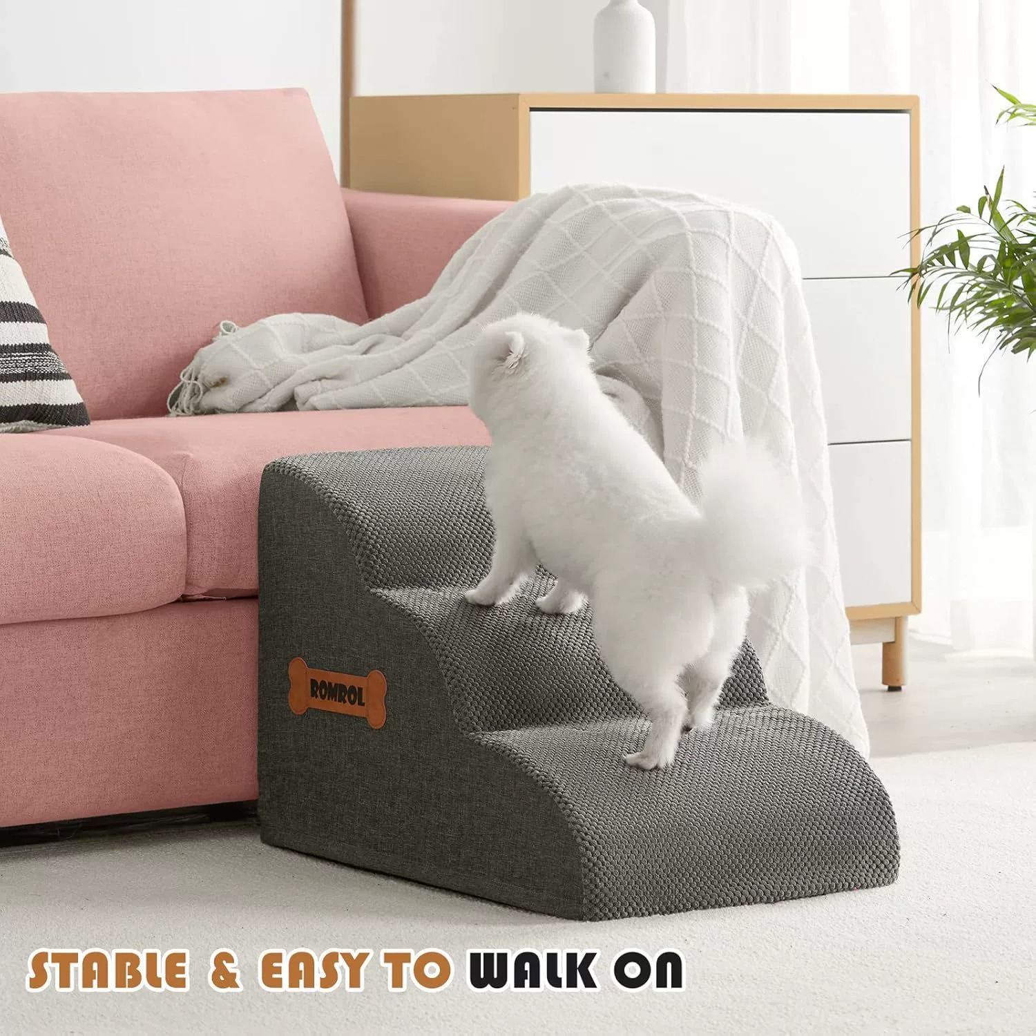 犬用階段、ペット用階段、骨型ハンドル付きソファベッド横用スロ - Furniture Hardware For Bed のレビューと価格