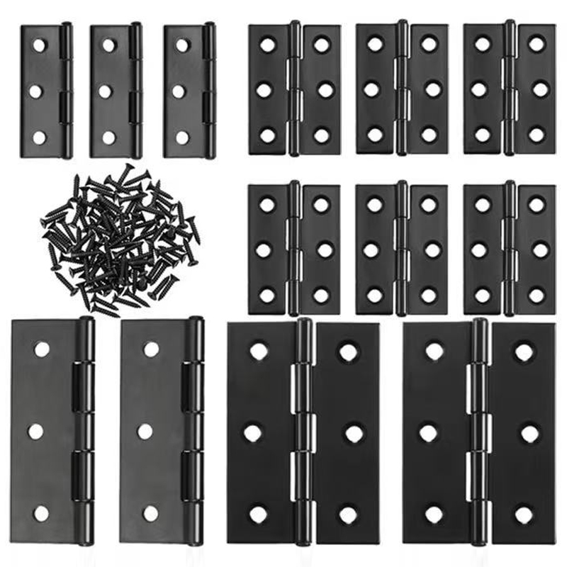 WV ブラックドアヒンジ ステンレス鋼製バットヒンジ ネジ付 - Furniture Hardware Fixing Screws のレビューと価格
